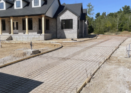 Custom Concrete Driveway and Sidewalk
