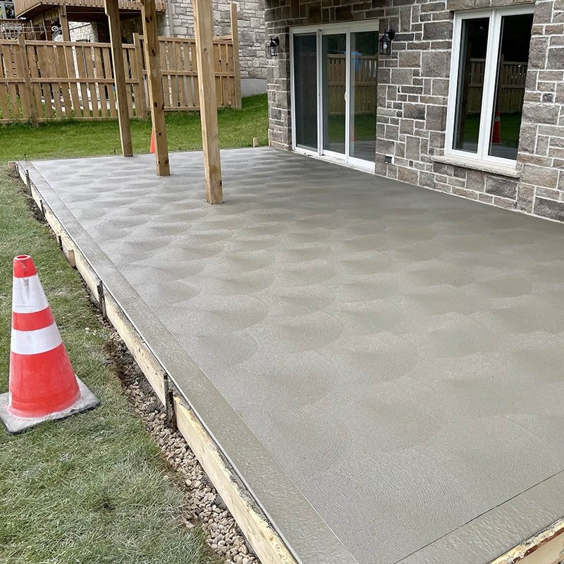 Custom Concrete Patio in Grey and Bruce Counties