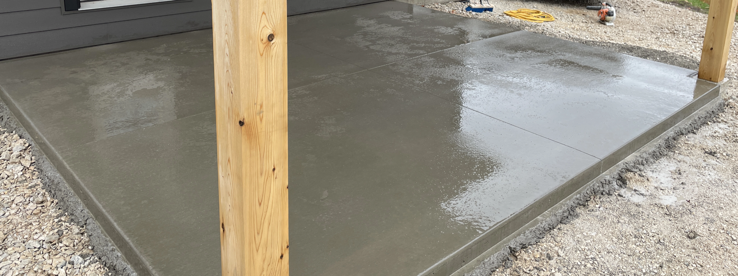Custom Concrete Steps and Patio