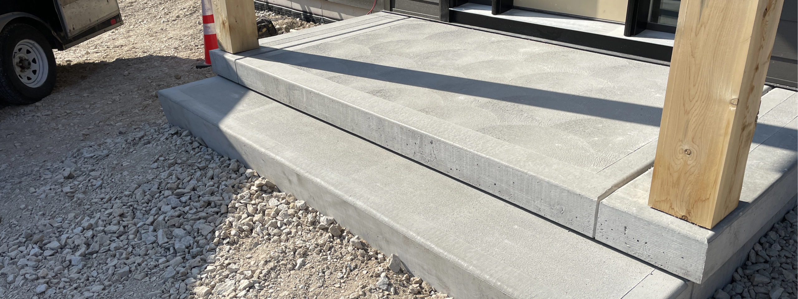 Custom Concrete Steps and Patio