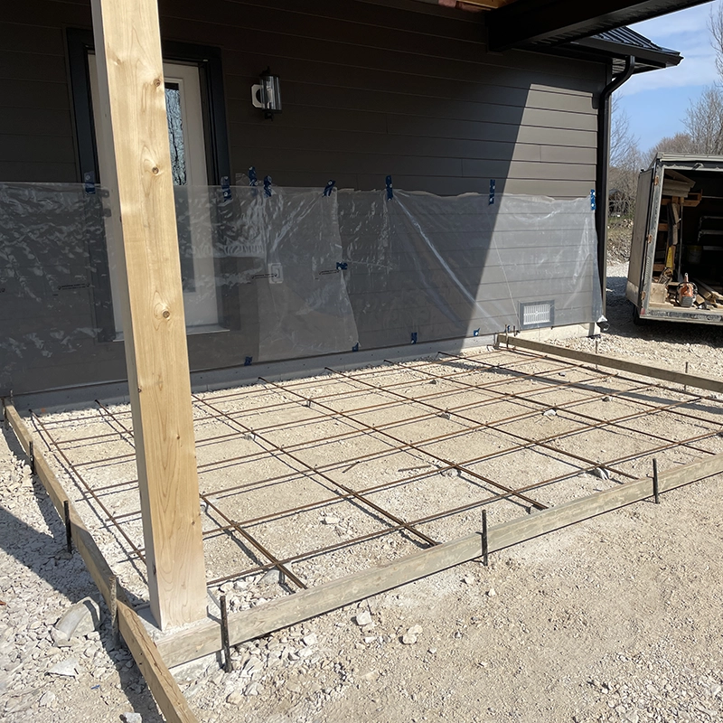 Custom Concrete Steps and Patio