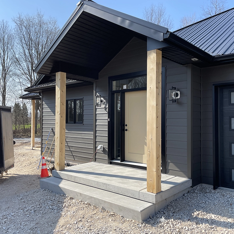 Custom Concrete Steps and Patio