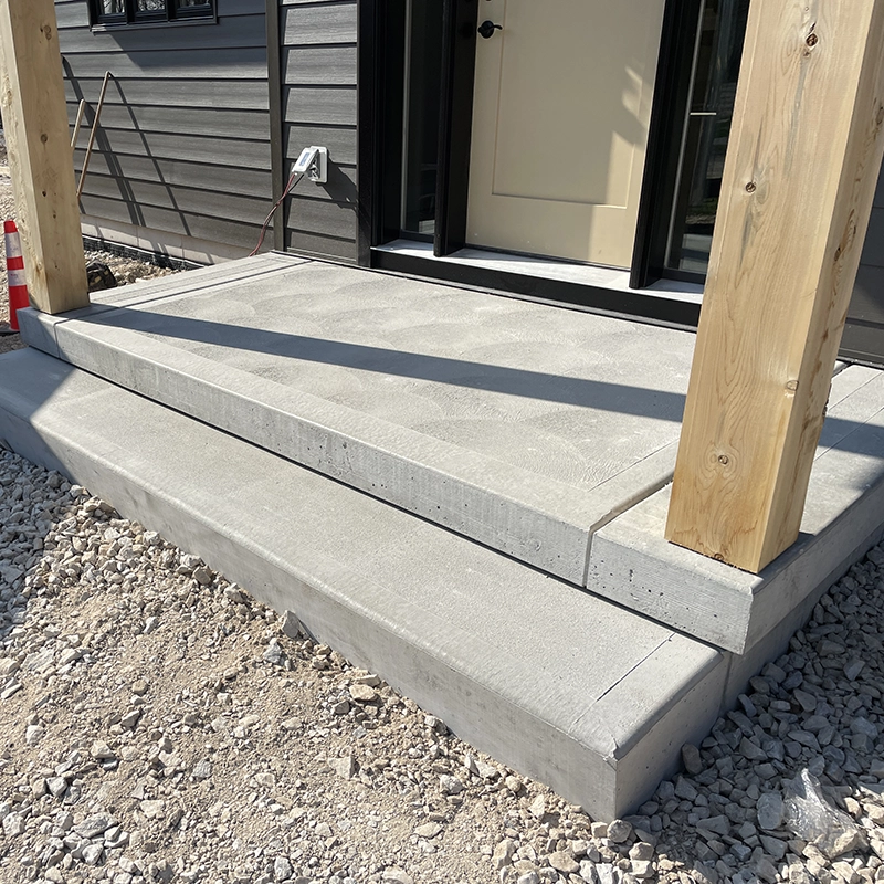 Custom Concrete Steps and Patio