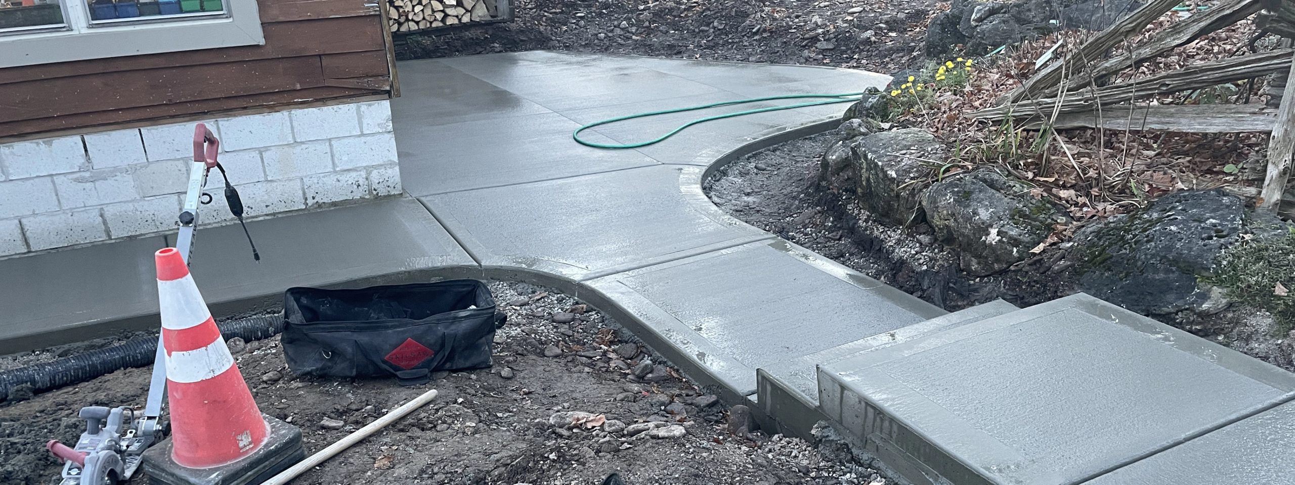 Custom Concrete Patio and Sidewalk - Grey and Bruce Counties