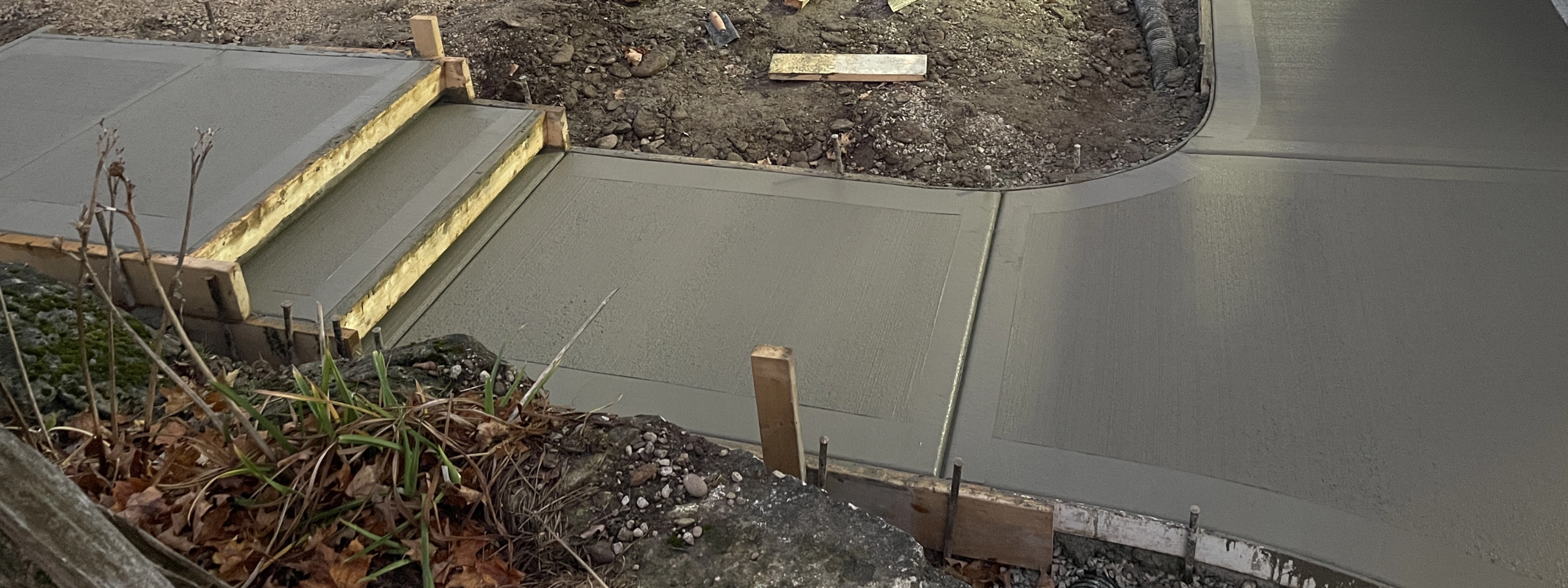Custom Concrete Patio and Sidewalk - Grey and Bruce Counties