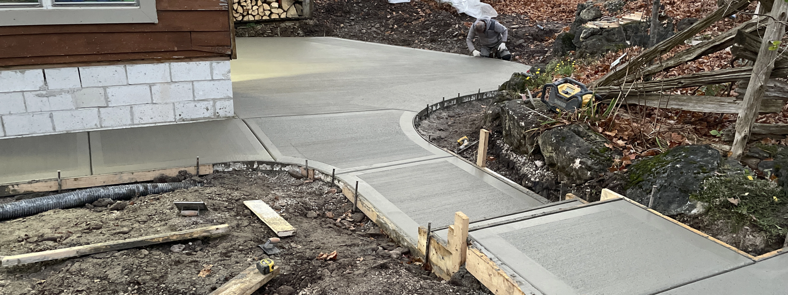 Custom Concrete Patio and Sidewalk - Grey and Bruce Counties