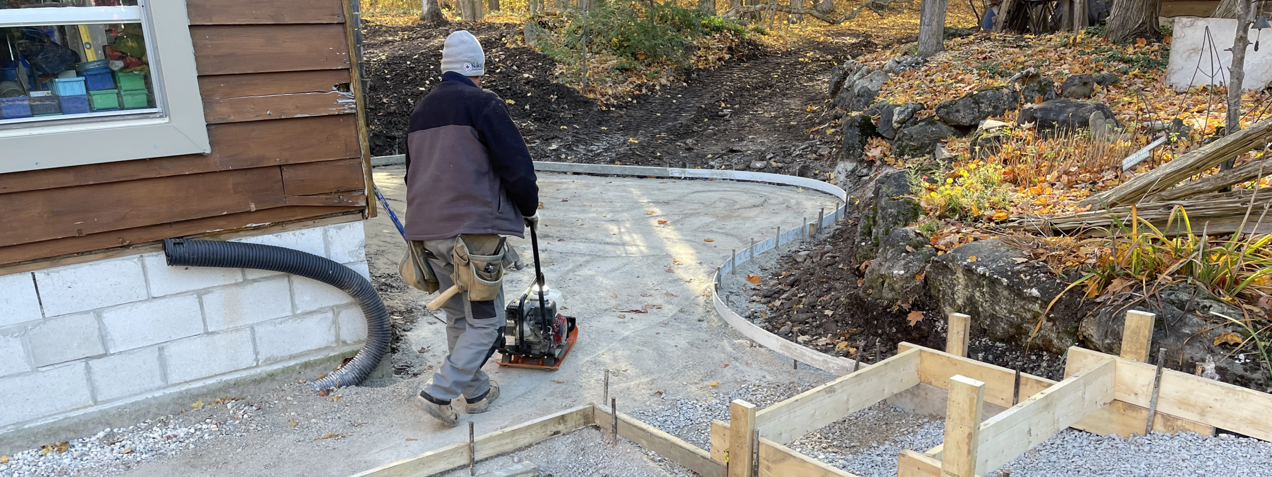 Custom Concrete Patio and Sidewalk - Grey and Bruce Counties