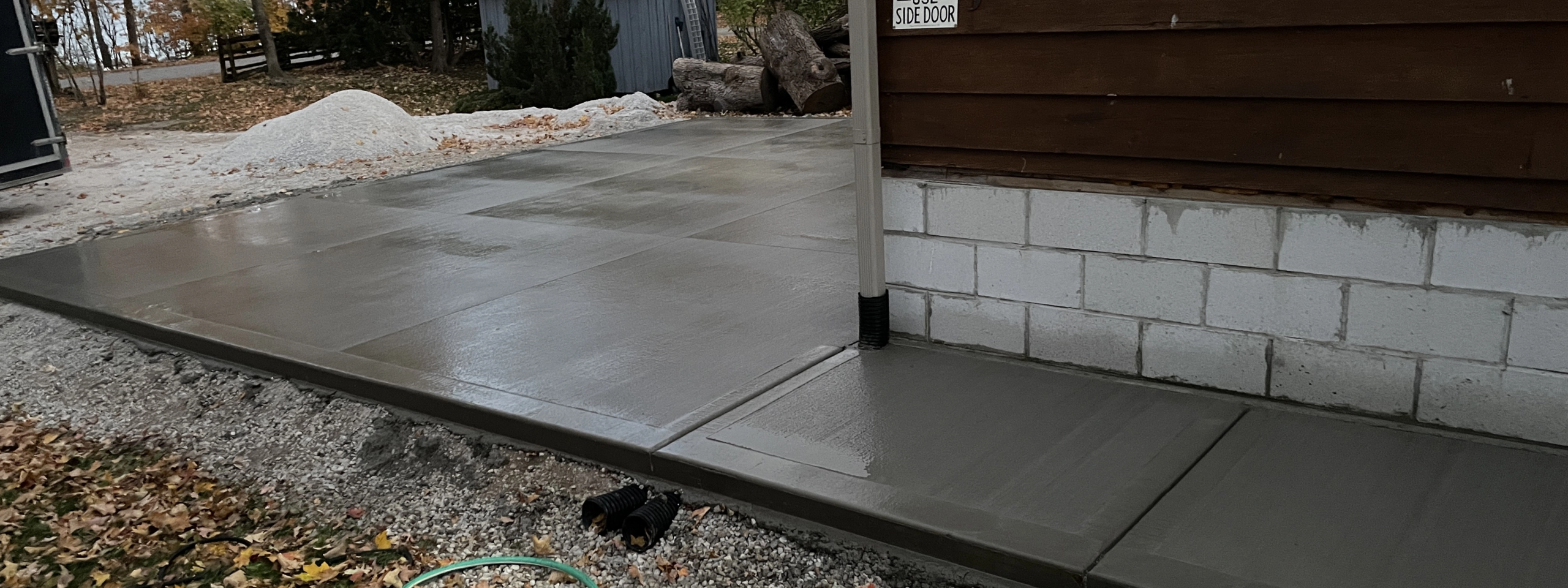 Custom Concrete Patio and Sidewalk - Grey and Bruce Counties