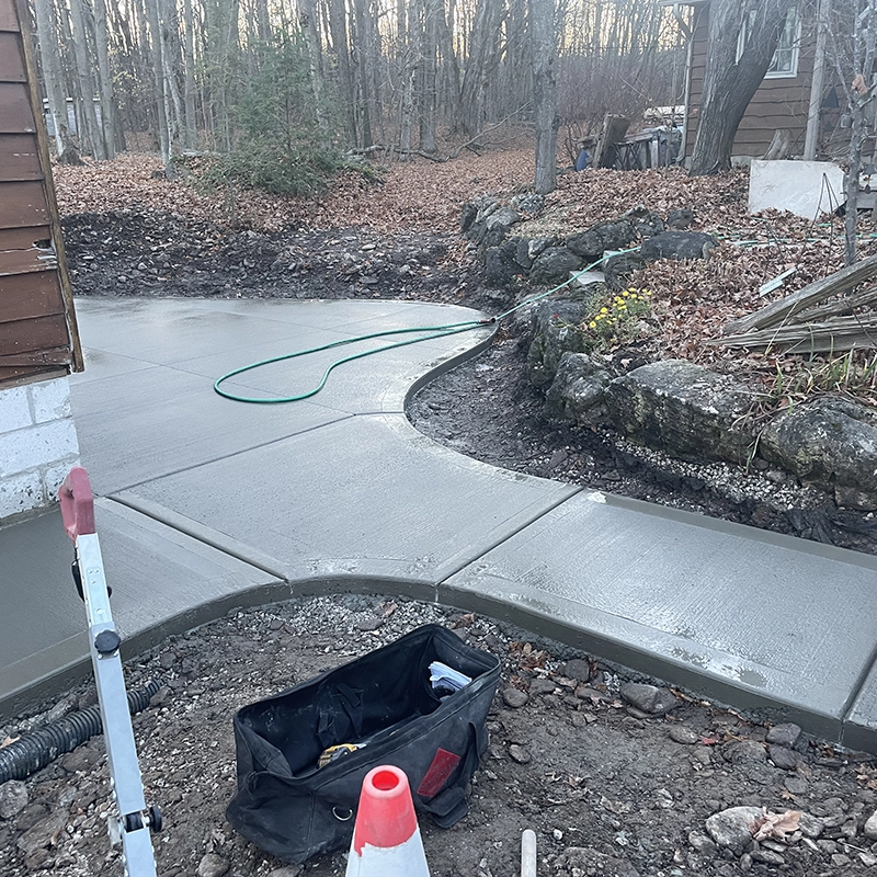 Custom Concrete Patio and Sidewalk - Grey and Bruce Counties