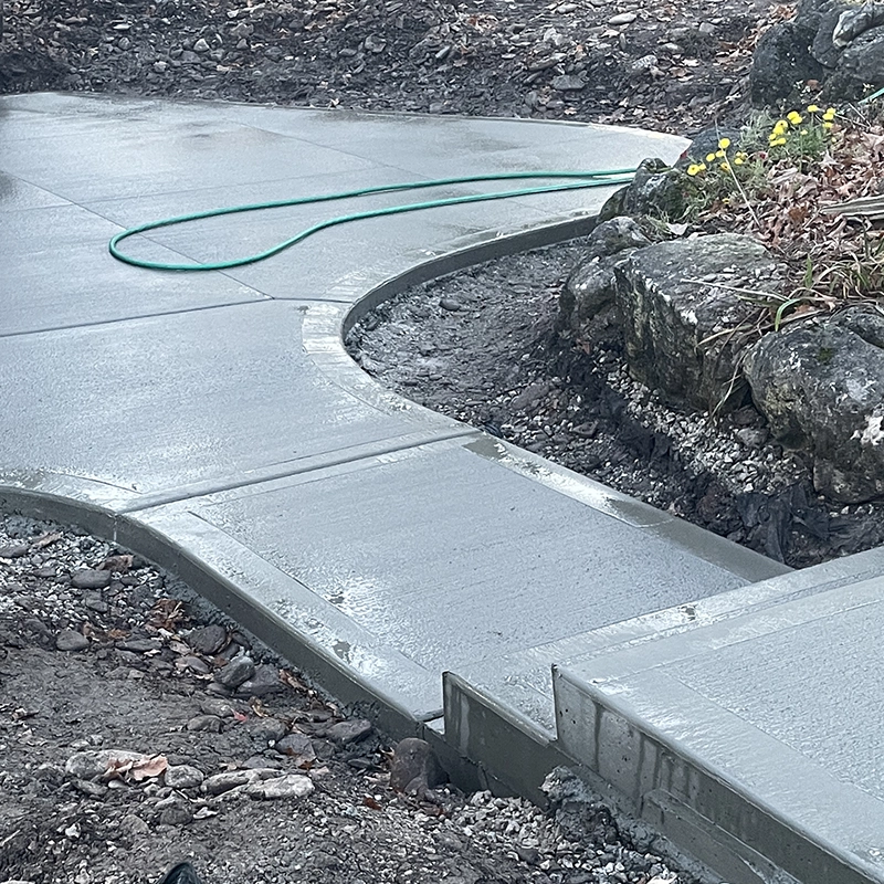 Custom Concrete Patio and Sidewalk - Grey and Bruce Counties