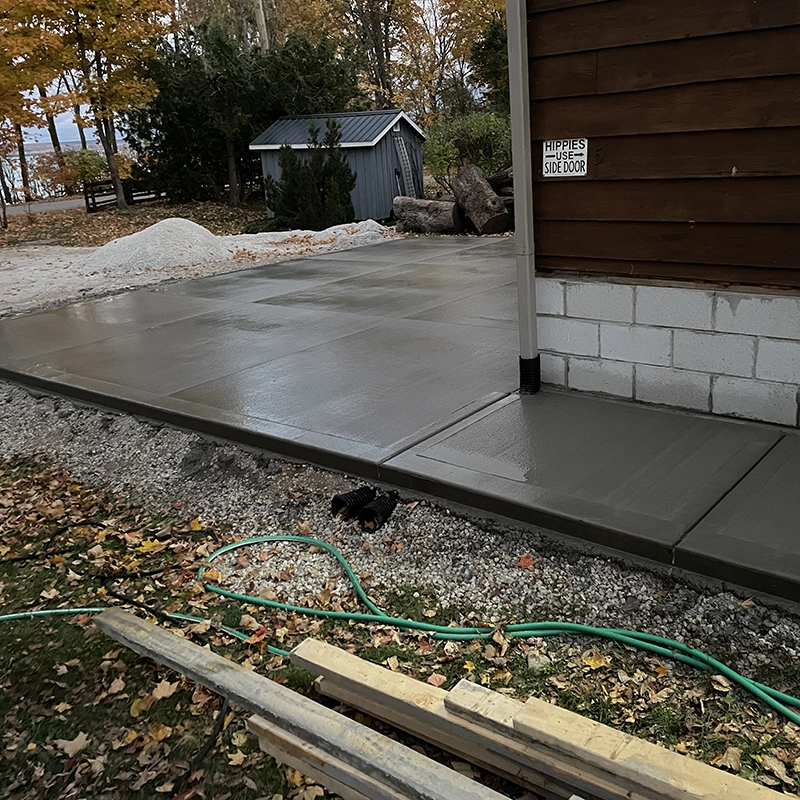 Custom Concrete Patio and Sidewalk - Grey and Bruce Counties