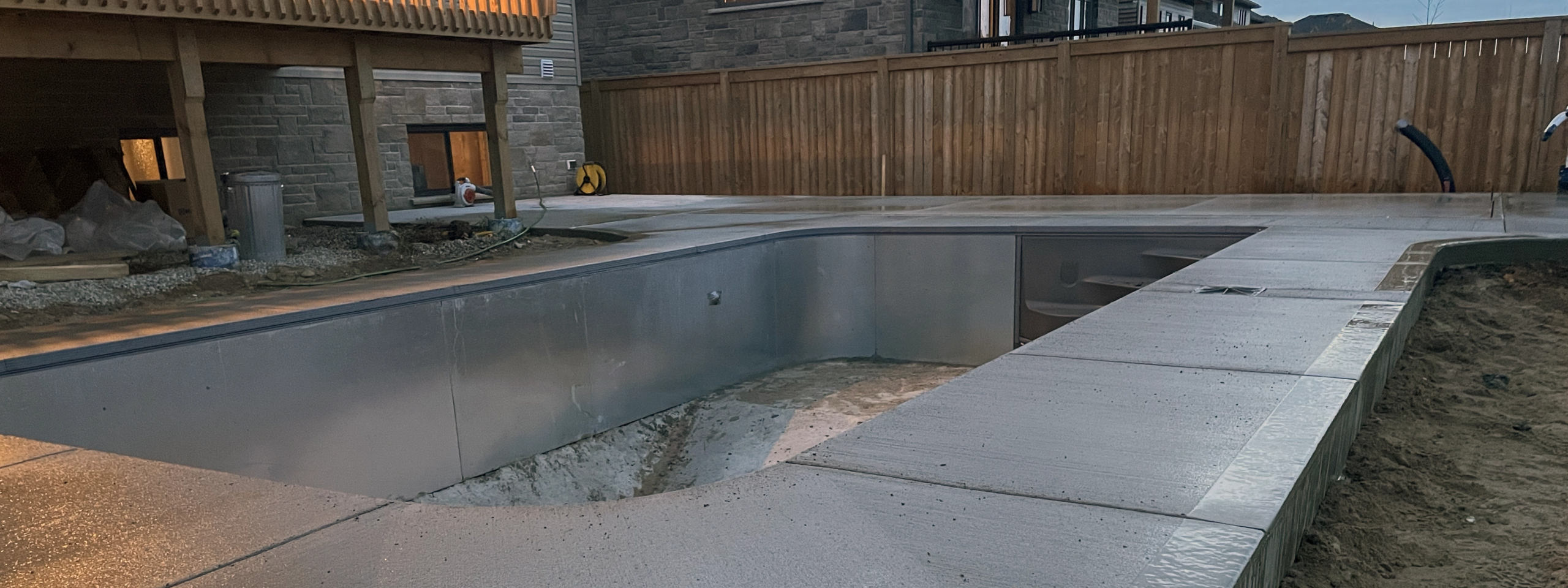 Custom Concrete Pool Patio
