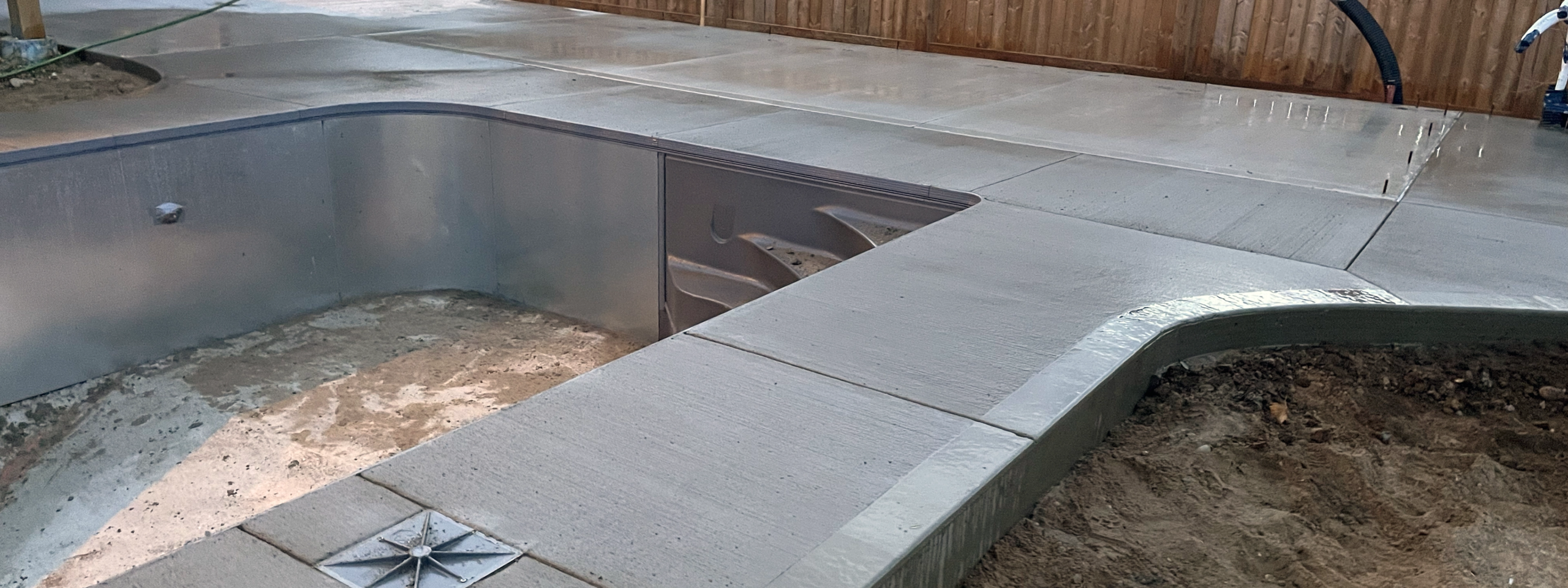 Custom Concrete Pool Patio