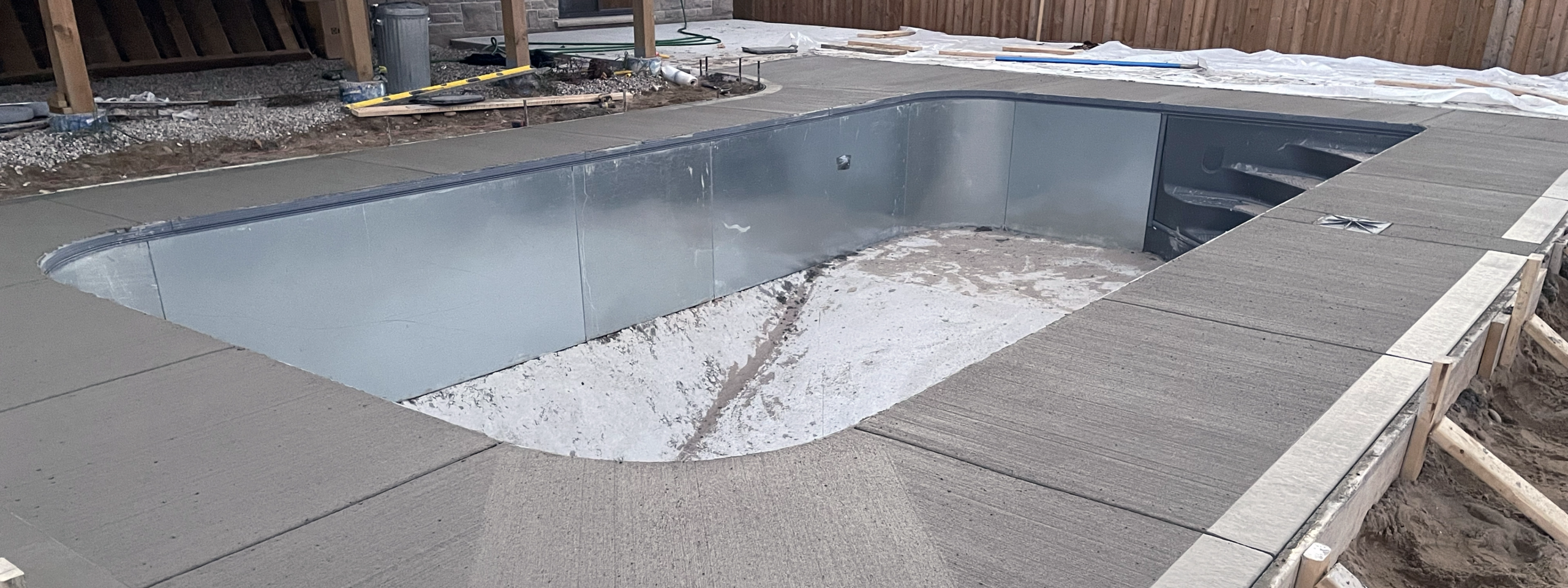 Custom Concrete Pool Patio
