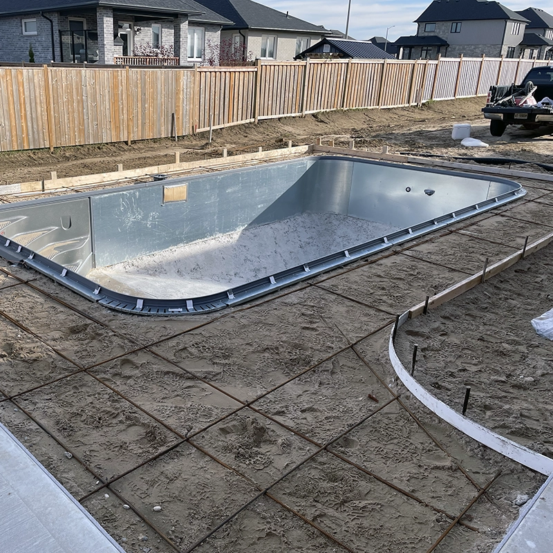 Custom Concrete Pool Patio
