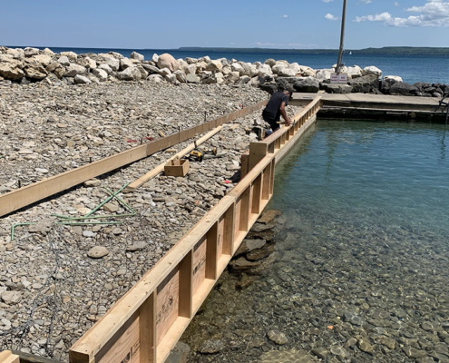 Concrete Boat Dock - Grey and Bruce Counties