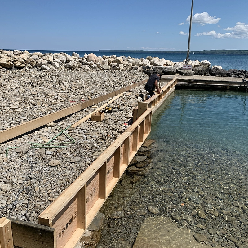 Concrete Boat Dock - Grey and Bruce Counties