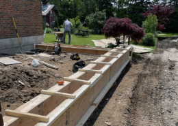 Custom Concrete Walls and Patio