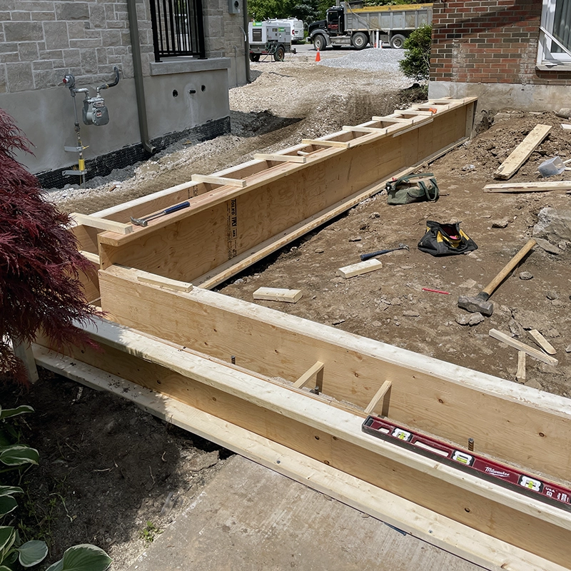 Custom Concrete Walls and Patio